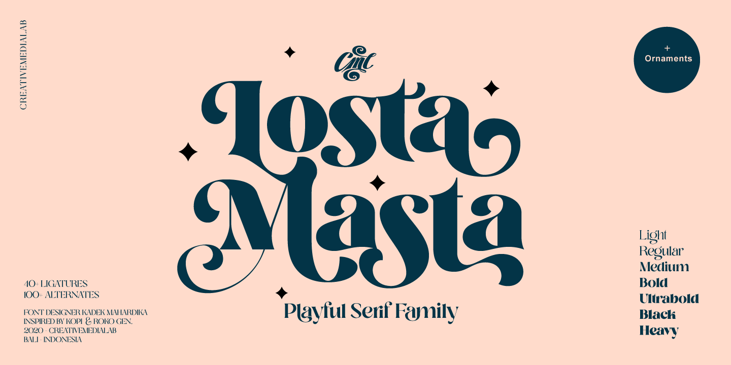 Losta Masta Medium Font preview